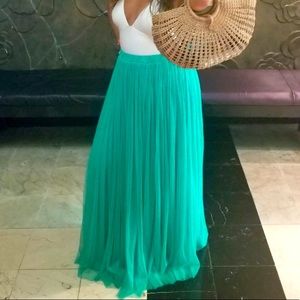 Full tule maxi skirt.